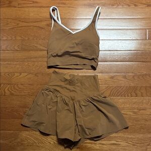 Aerie Brown two piece set